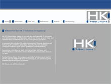 Tablet Screenshot of hk-it-gmbh.de